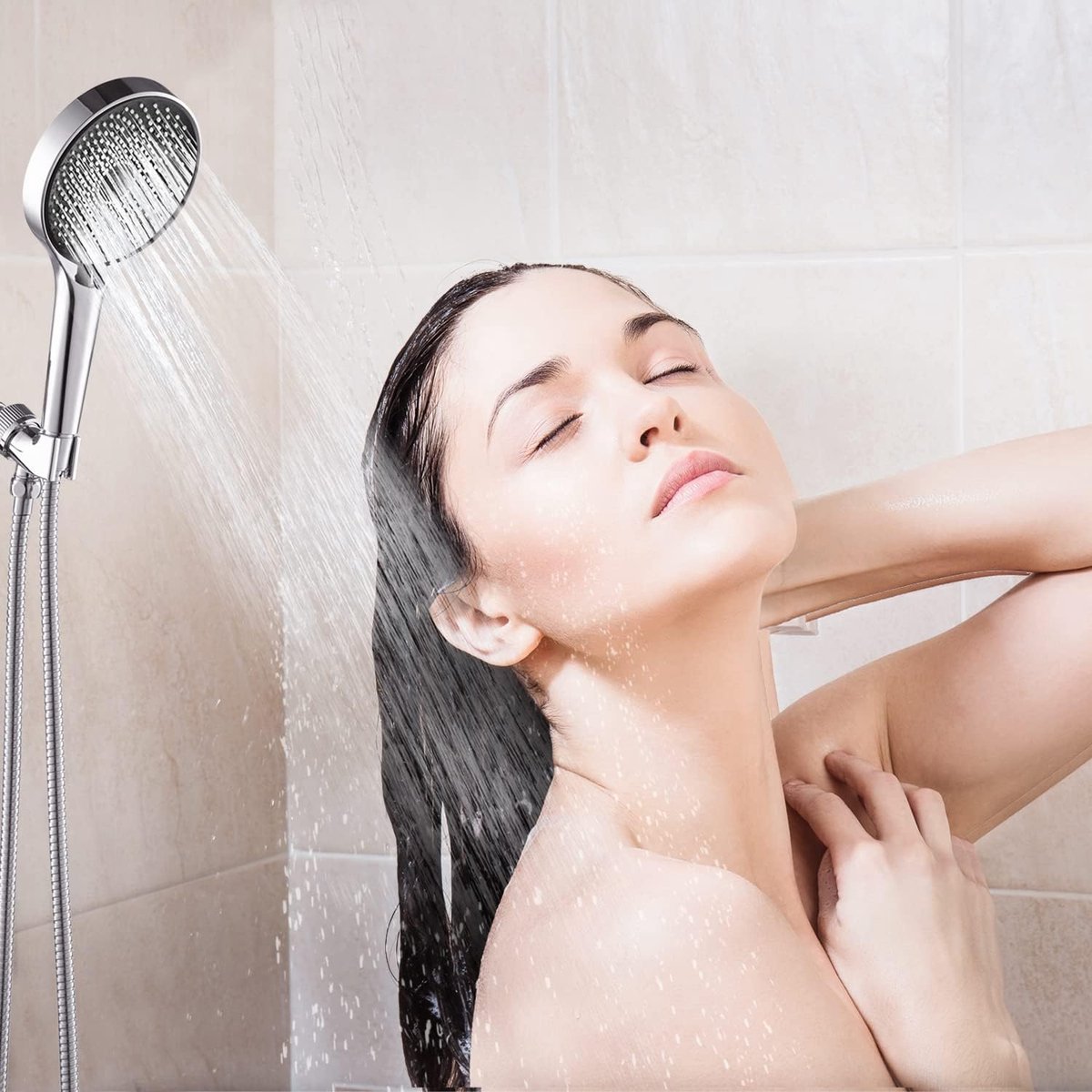 Waterbesparende Besjaar handdouche, eenvoudig te monteren