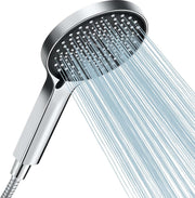 Besjaar luxe handdouche in chroom met 3 sproeistanden en universele aansluiting