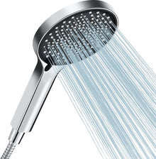 Besjaar luxe handdouche in chroom met 3 sproeistanden en universele aansluiting