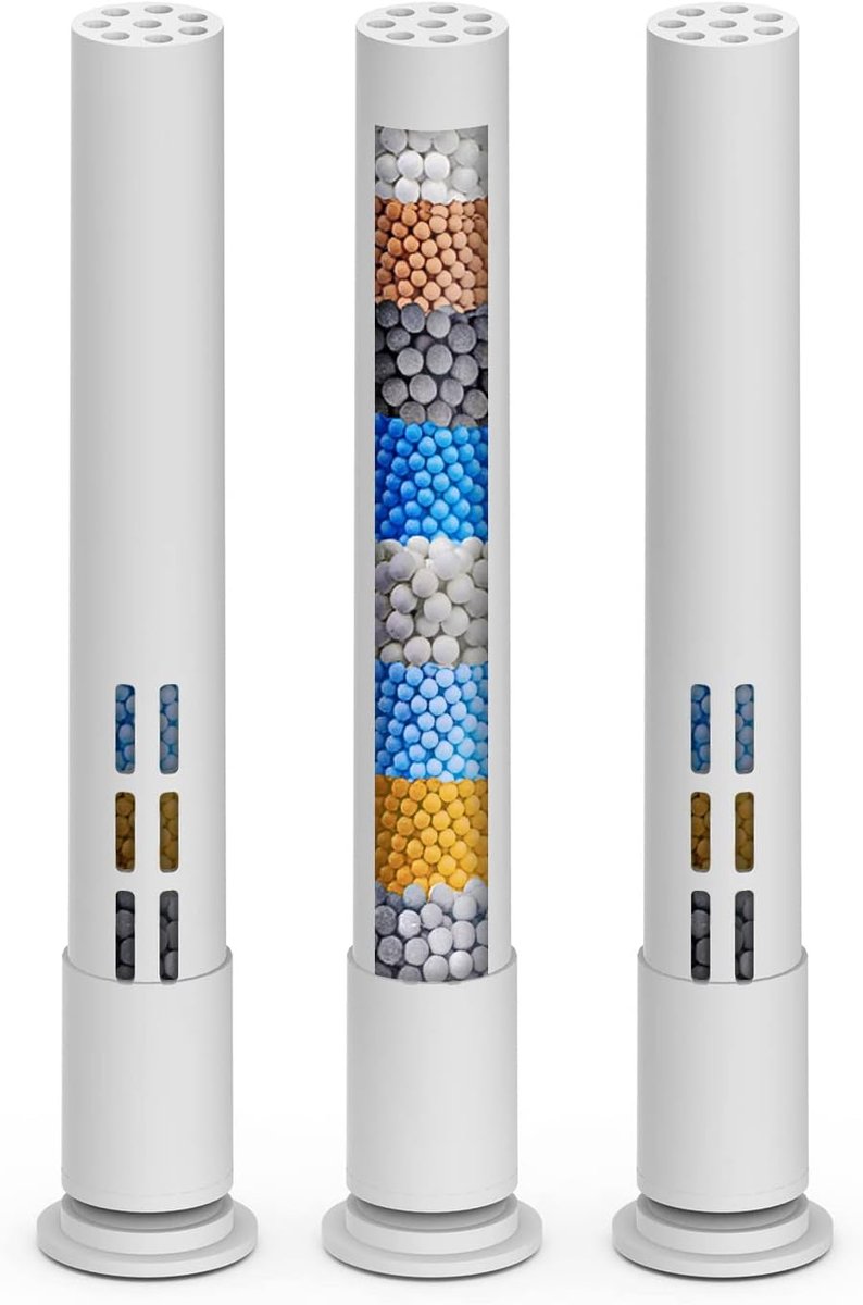 Ersatzfilter für den Besjaar Duschkopf mit Filter – 2er-Set – weiß